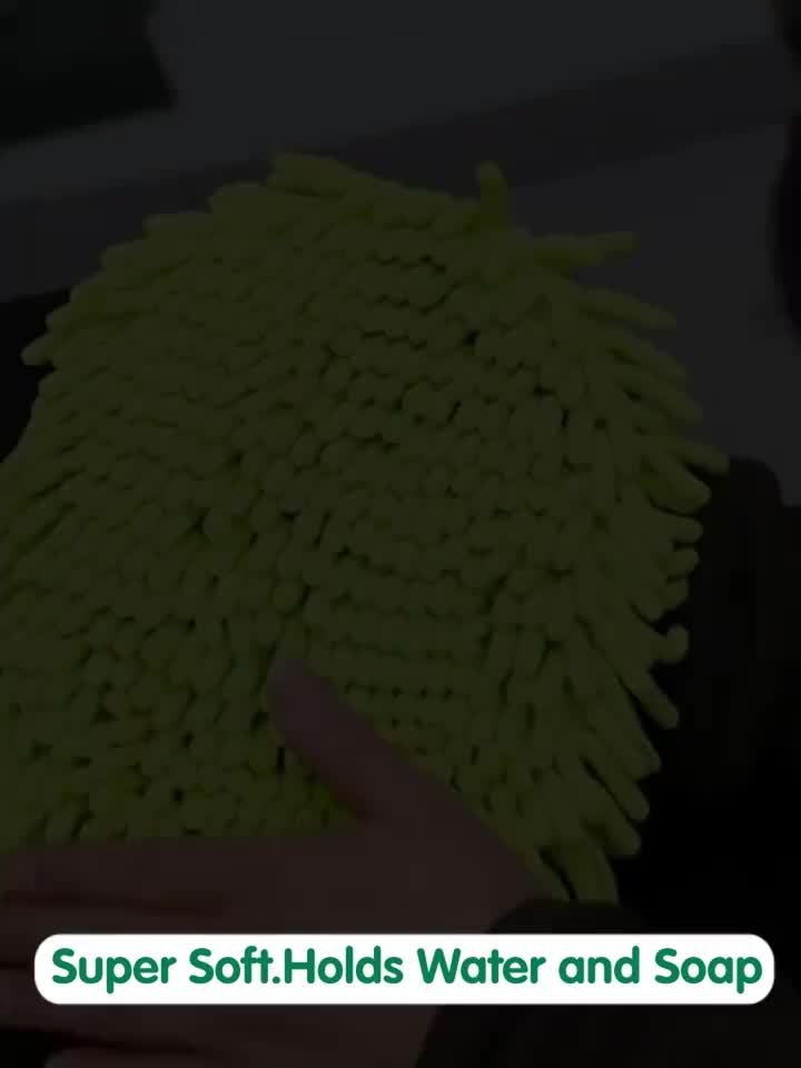 47.5" Long Handle Car Wash Brush Mop Kit for Washing, Detailing, Cleaning Automotive Truck SUV RV Trailer with Sponge Duster Mitt, Won't Hurt Paint