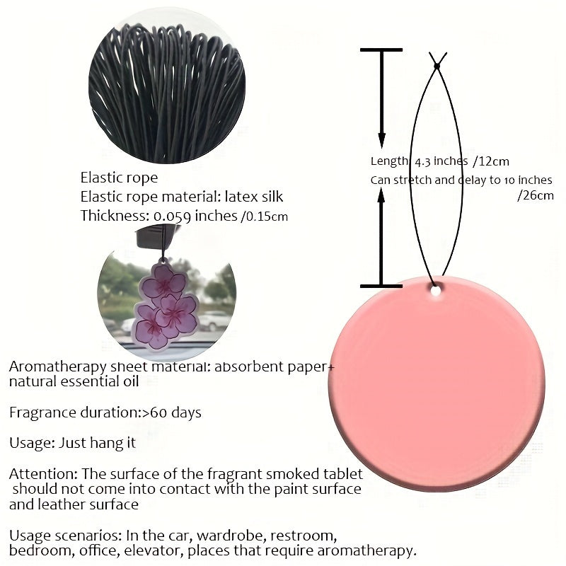 1pc Choose Raccoon Pattern Car Aromatherapy Tablet, Wardrobe Air Freshener, Car Rearview Mirror Decoration, Car Interior Accessories Eid Al-Adha Mubarak