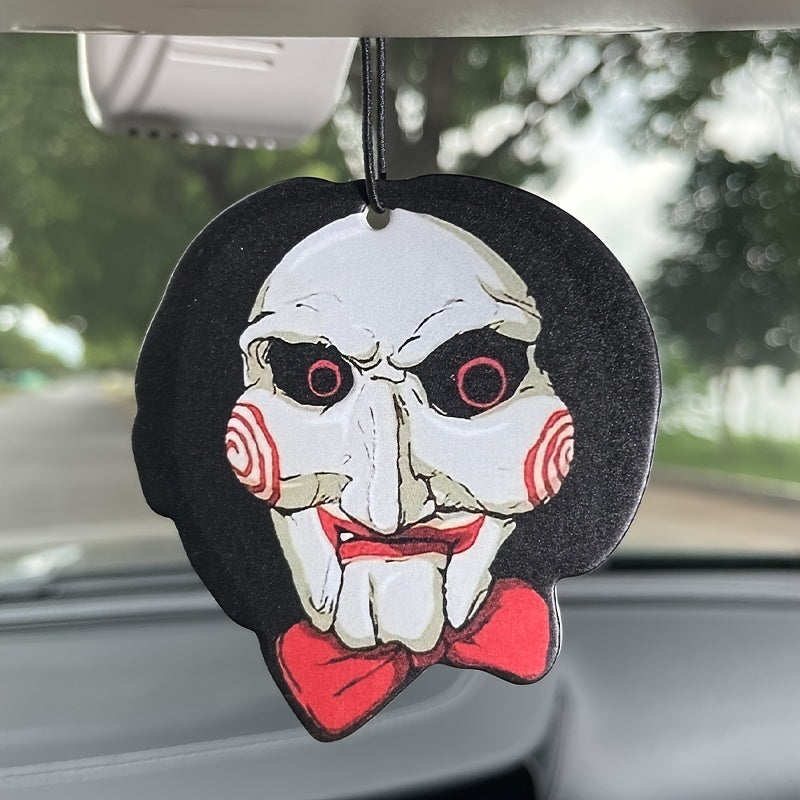 1pc/3pcs Horror Car Aromatherapy, Car Fragrance, Car Perfume, Rearview Mirror Hanging Decor, Car Air Fresheners, Car Interior Accessories Pendant