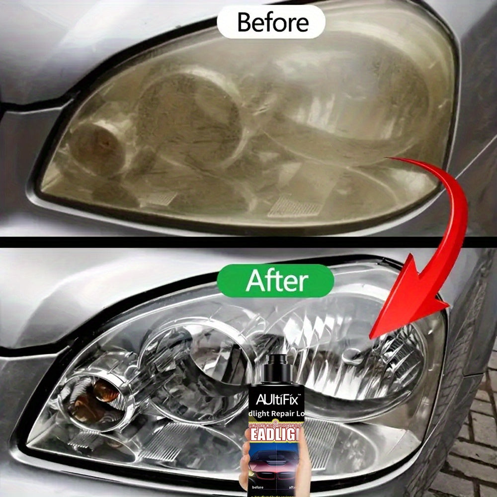 AULTIFIX Car Headlight Repair Cream, 3.38oz, Anti-Oxidation & Scratch Repair, PVC Plastic Polish, Universal Fit for Car Light Maintenance & Care