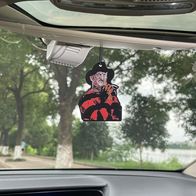 1pc/3pcs Horror Car Aromatherapy, Car Fragrance, Car Perfume, Rearview Mirror Hanging Decor, Car Air Fresheners, Car Interior Accessories Pendant