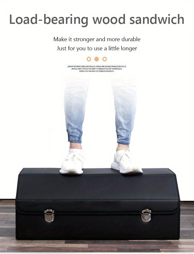 Car Trunk Storage Box, High-grade Material, Foldable Car Storage Box, Car Interior Supplies