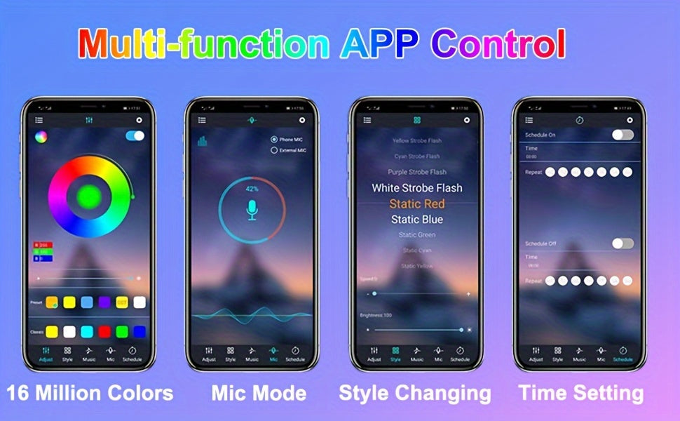 196 Inch Car Interior LED Strip Lights, RGB USB Ambient Led Lighting Kit With App Control Fiber Optics&Music Sync Rhythm, for Car Door, Console&Dashboard