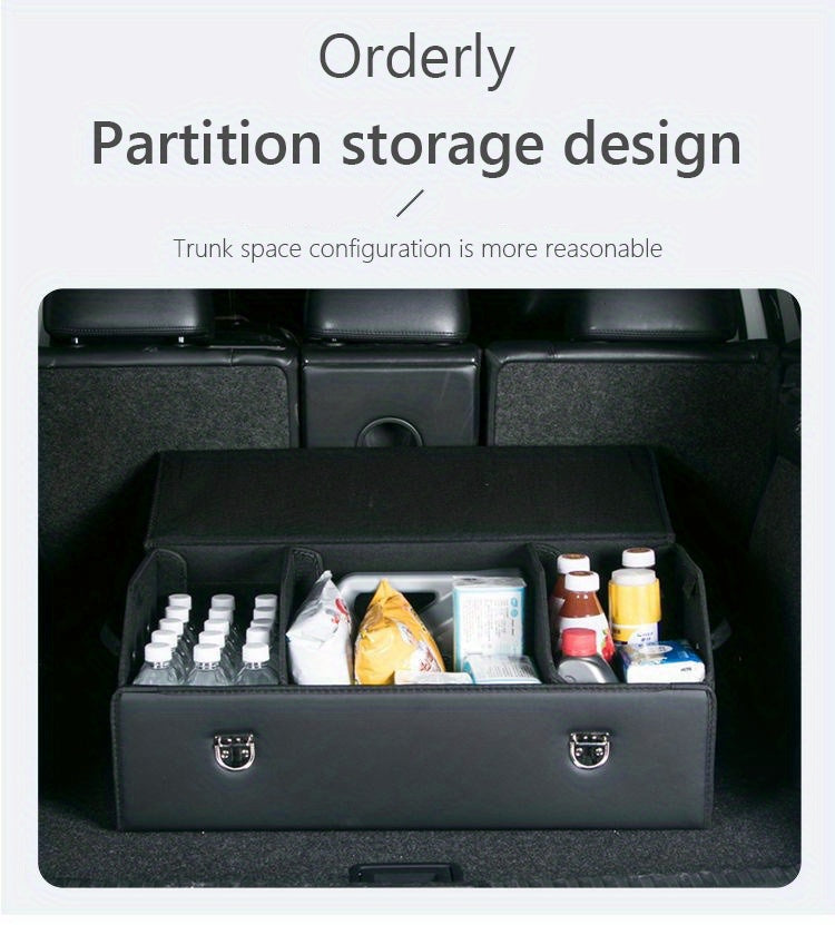 Car Trunk Storage Box, High-grade Material, Foldable Car Storage Box, Car Interior Supplies