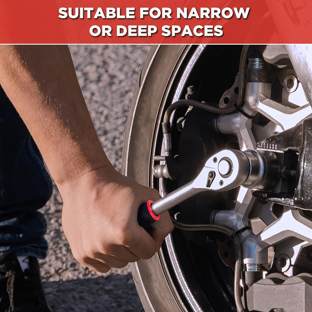 High-end Professional Tool Set, Automotive/motorcycle/bicycle Repair Mechanical Tool Kit, 1/4 Inch Drive Depth And Standard Wrench Set, Racing-grade Automotive Parts Repair Ratchet Wrench, And Other Automotive Repair Accessor