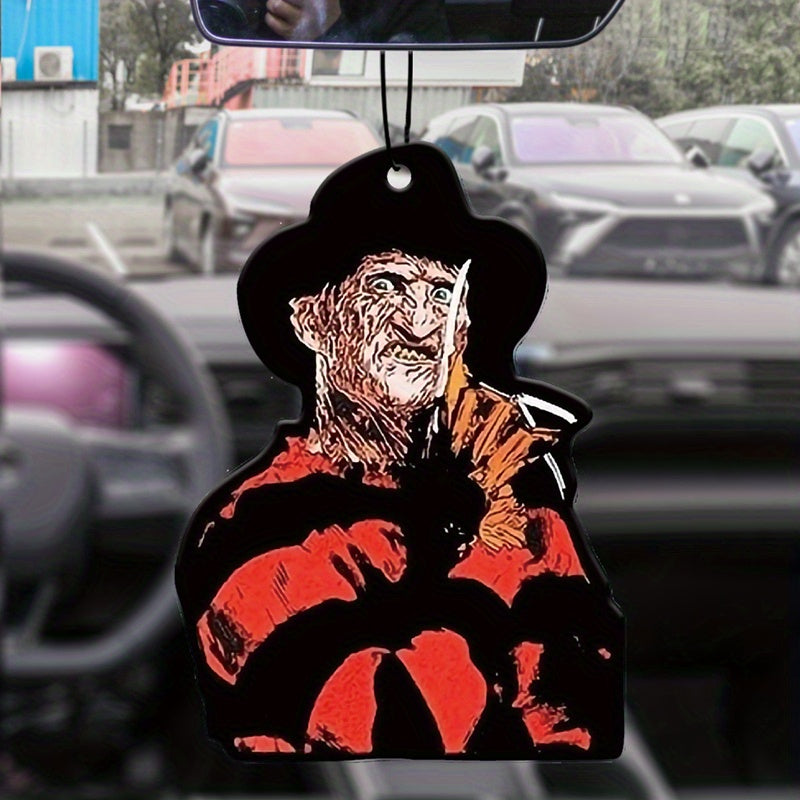 1pc/3pcs Horror Car Aromatherapy, Car Fragrance, Car Perfume, Rearview Mirror Hanging Decor, Car Air Fresheners, Car Interior Accessories Pendant