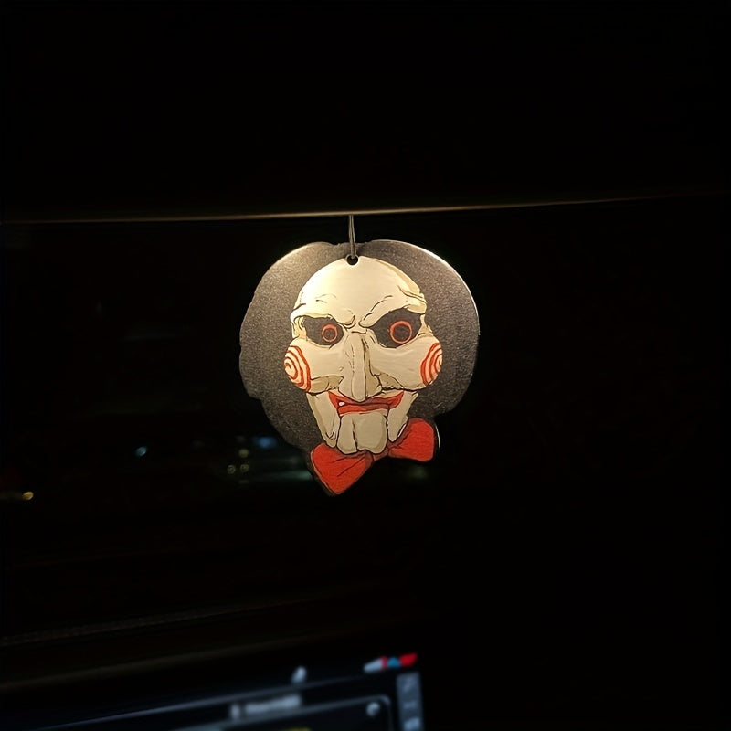 1pc/3pcs Horror Car Aromatherapy, Car Fragrance, Car Perfume, Rearview Mirror Hanging Decor, Car Air Fresheners, Car Interior Accessories Pendant