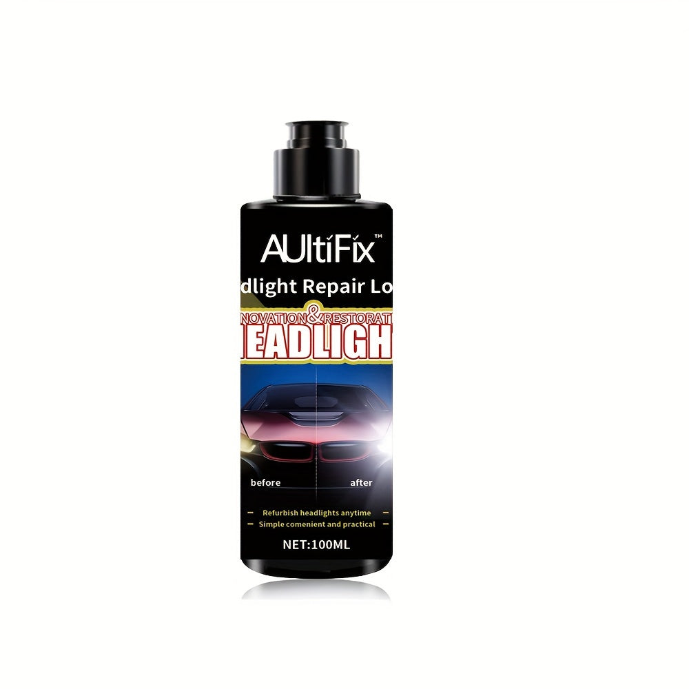 AULTIFIX Car Headlight Repair Cream, 3.38oz, Anti-Oxidation & Scratch Repair, PVC Plastic Polish, Universal Fit for Car Light Maintenance & Care