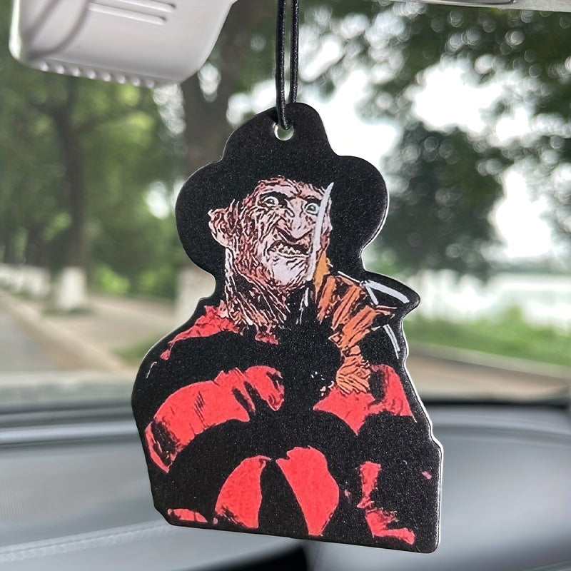1pc/3pcs Horror Car Aromatherapy, Car Fragrance, Car Perfume, Rearview Mirror Hanging Decor, Car Air Fresheners, Car Interior Accessories Pendant