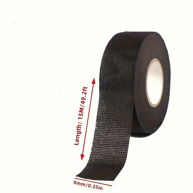 1pc Automotive Wire Harness 51618 Velvet Cloth Tape Soundproofing Tape High Temperature Resistant Fabric Base Wire Harness Tape