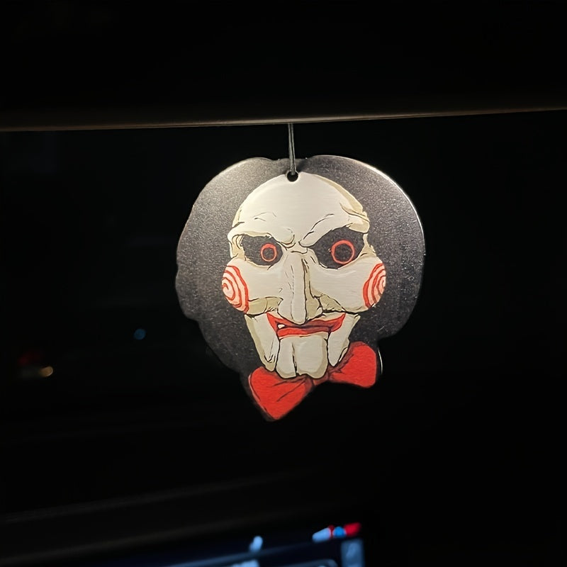 1pc/3pcs Horror Car Aromatherapy, Car Fragrance, Car Perfume, Rearview Mirror Hanging Decor, Car Air Fresheners, Car Interior Accessories Pendant