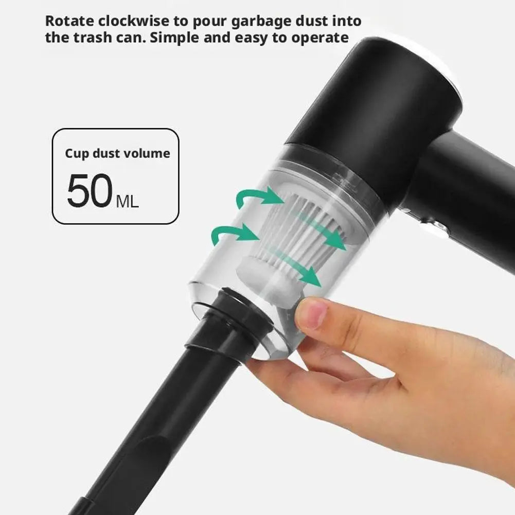 Car Vacuum Cleaner Portable Small Vacuum Cleaner For Multi Purpose Vehicles Small Household Pump Handheld Car Vacuum Cleaner