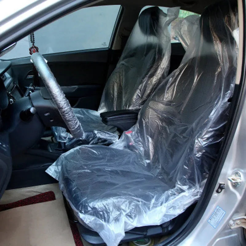 50Pcs Disposable Car Seat Covers Protective Cover for Beauty Repair Waterproof Care Cleaning Beauty Car Seat Protector Universal