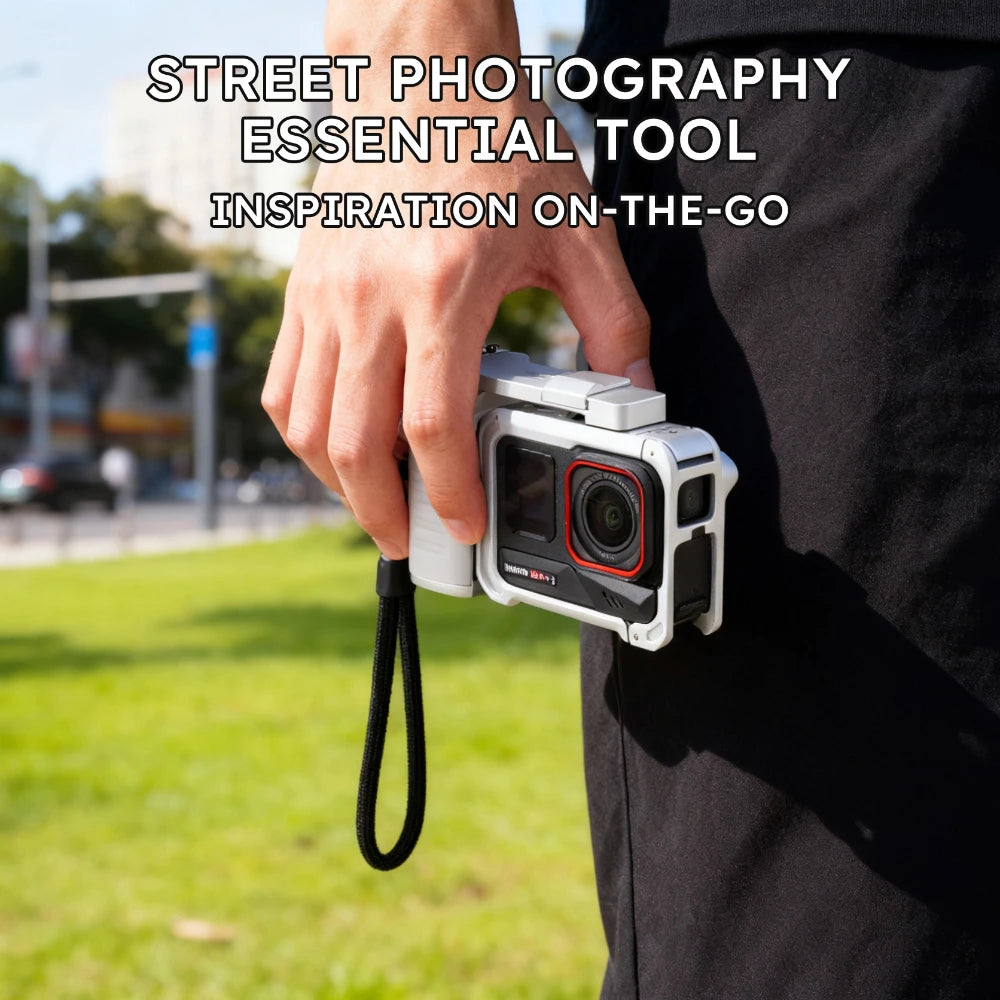 Metal Xplorer Kit For Insta360 Ace Pro/Pro 2 Camera Aluminium Alloy Protective Frame Anti-Fall Street Photo Vlog Accessories