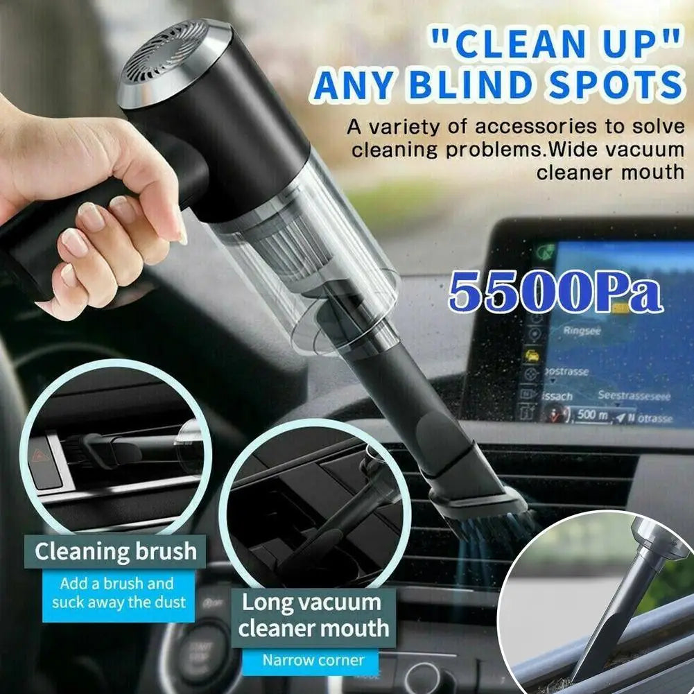 Car Vacuum Cleaner Portable Small Vacuum Cleaner For Multi Purpose Vehicles Small Household Pump Handheld Car Vacuum Cleaner