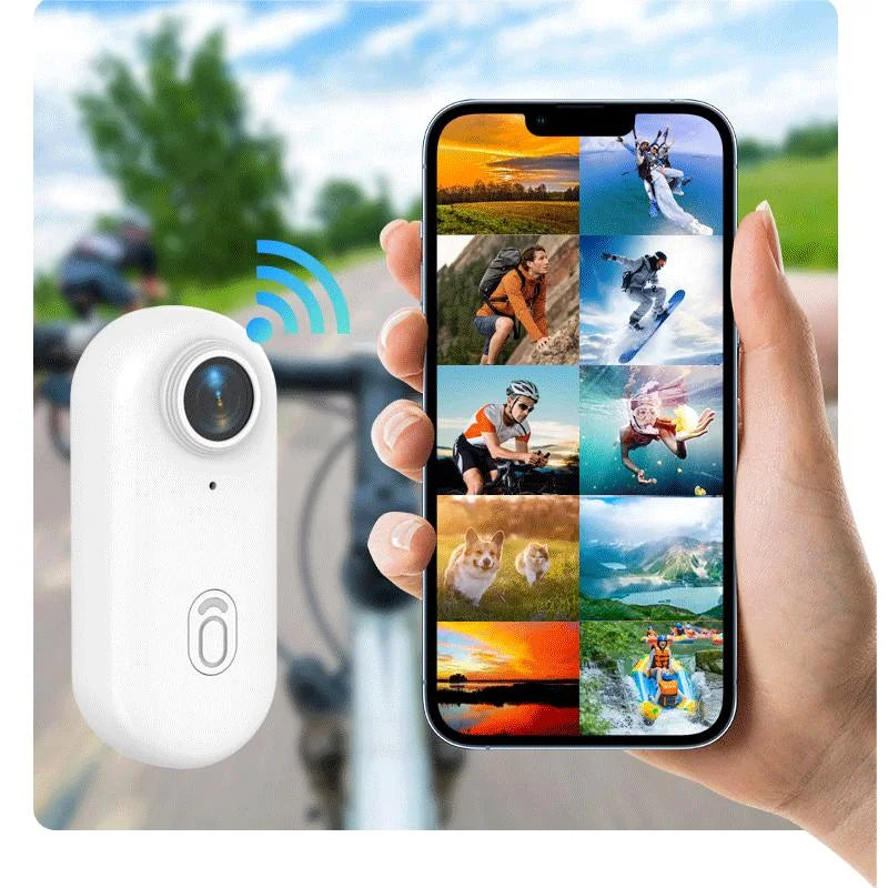 Magnetic 4K Mini Action Camera HD 1080P WiFi Wireless Body Mount POV Holder Bodycam Vlogging Motorcycle Helmet Sports Video Cam