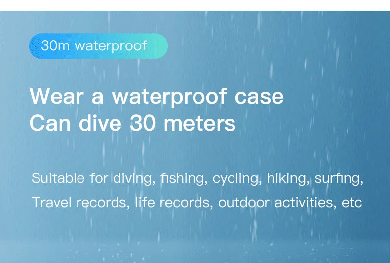 Magnetic 4K Mini Action Camera HD 1080P WiFi Wireless Body Mount POV Holder Bodycam Vlogging Motorcycle Helmet Sports Video Cam