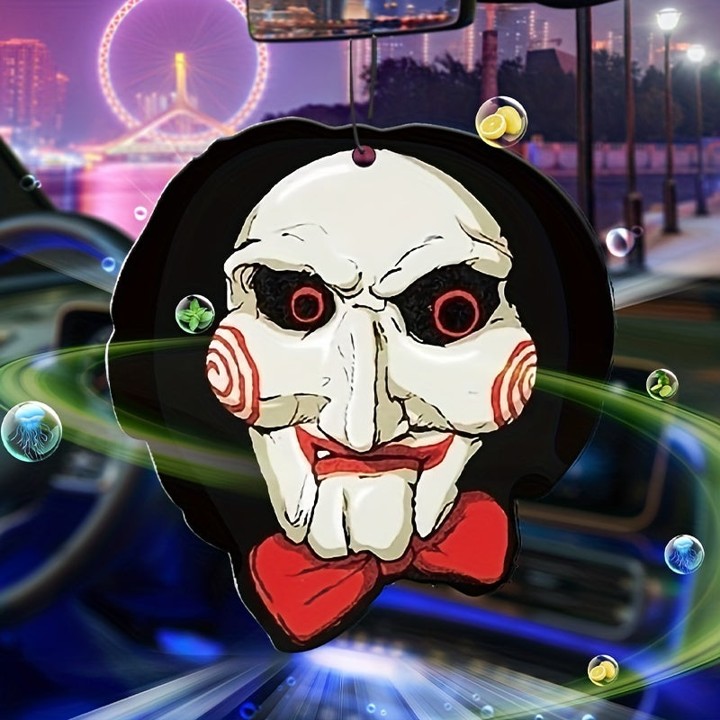 1pc/3pcs Horror Car Aromatherapy, Car Fragrance, Car Perfume, Rearview Mirror Hanging Decor, Car Air Fresheners, Car Interior Accessories Pendant