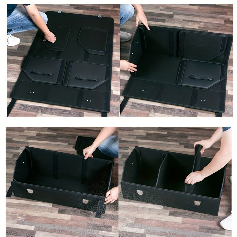 Car Trunk Storage Box, High-grade Material, Foldable Car Storage Box, Car Interior Supplies