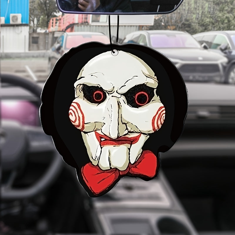 1pc/3pcs Horror Car Aromatherapy, Car Fragrance, Car Perfume, Rearview Mirror Hanging Decor, Car Air Fresheners, Car Interior Accessories Pendant