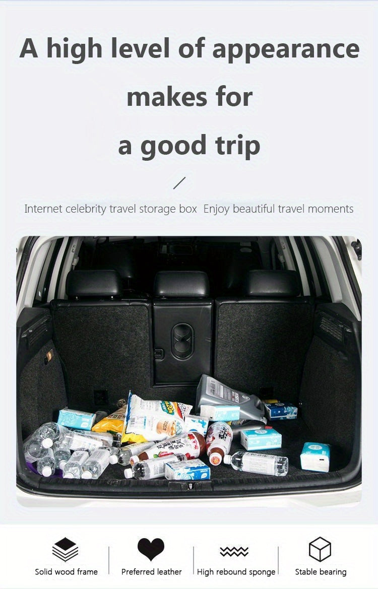 Car Trunk Storage Box, High-grade Material, Foldable Car Storage Box, Car Interior Supplies