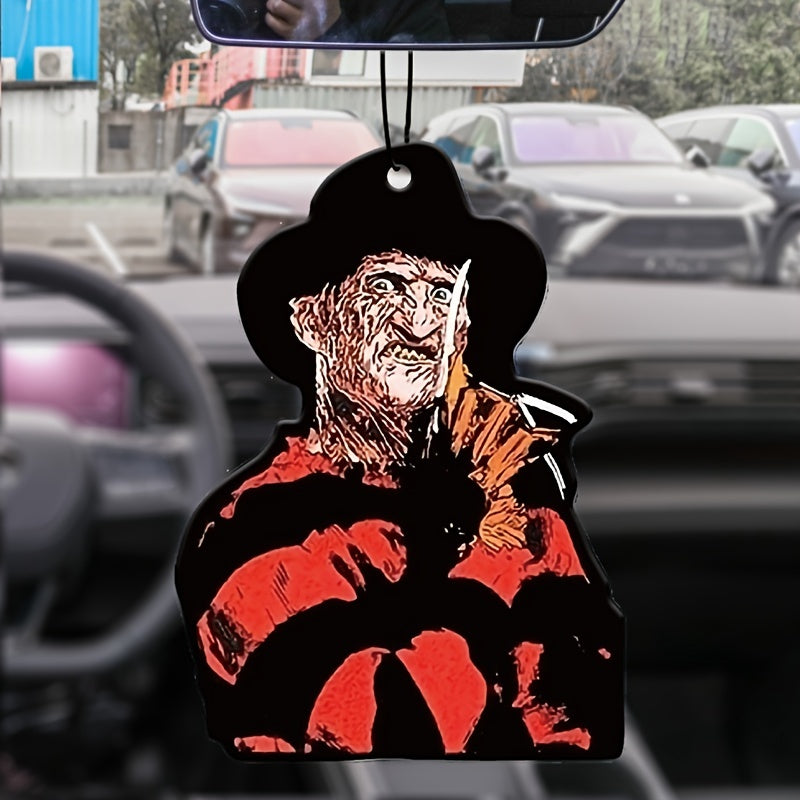 1pc/3pcs Horror Car Aromatherapy, Car Fragrance, Car Perfume, Rearview Mirror Hanging Decor, Car Air Fresheners, Car Interior Accessories Pendant